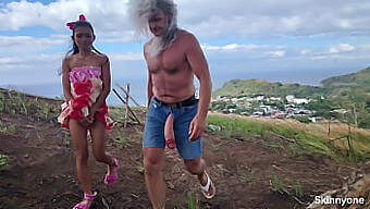 Public Sex Adventure With Petite Girl And Well-Endowed Guy In Ocean And Mountains