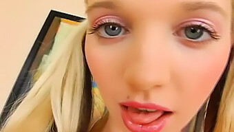 German Retro Porn: Tight Blonde Teen Enjoys Fingering Herself Close-Up